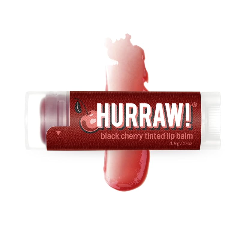 HURRAW! Bálsamo labial tonalizante Black Cherry, 4,8 g