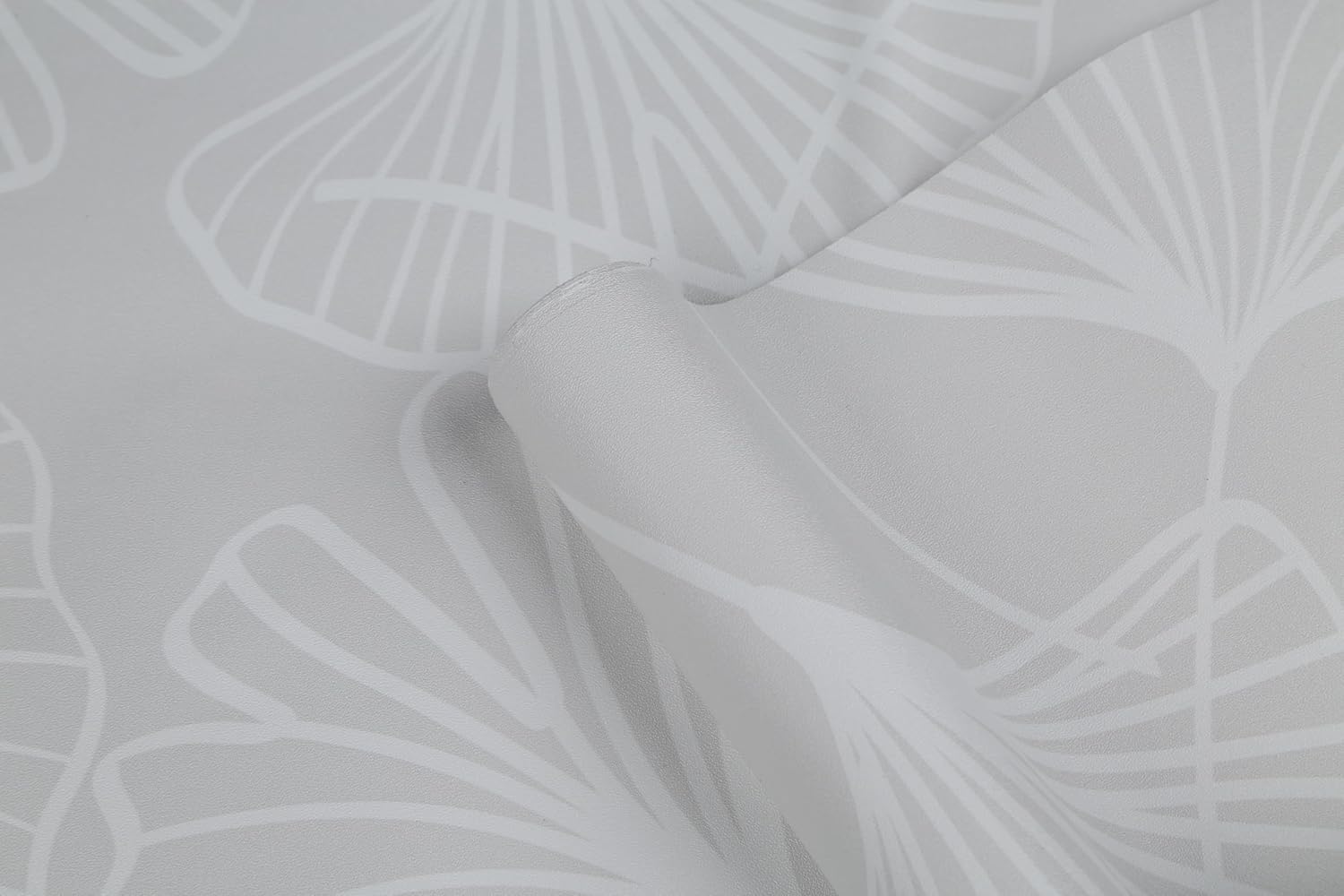 Peel and Stick Wallpaper Boho White and Grey Floral Wallpaper Boho Contact Paper Removable Vinyl Vintage Wall Paper Renter Friendly for Bedroom (17.7"x78.7")