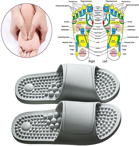 Miniatura 9 de Sandalias de masaje de reflexología de acupresión para hombres y mujeres, sandalias de alivio de fascitis plantar, mejora la circulación de masaje