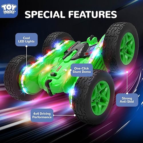 Miniatura 3 de TOY Life Coche de control remoto para niños, 2.4G HZ, auto de acrobacias a control remoto, juguetes de control remoto para niños y niñas, auto de