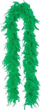 Vibrant Green Boa - 72" 1 Pc. - Luxurious Synthetic Fiber Material Material - Perfect for Costumes, Parties & Special Occasions