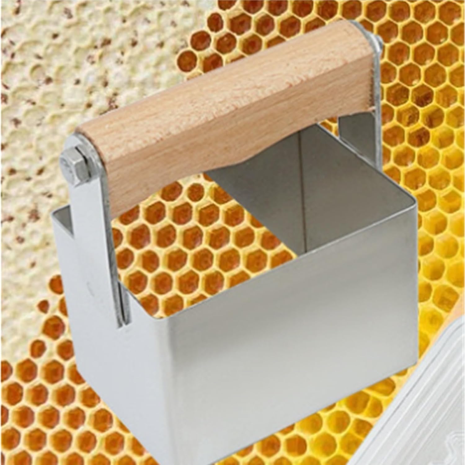 Beekeeping, Stainless Steel Honeycomb Cutter for Beekeeping, with Wooden Handle,for Beekeepers