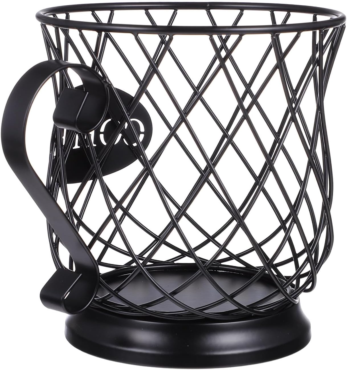 SOLUSTRE Metal Coffee Pod Holder Organizer Modern Mug Cup Storage Basket for Cup Home Office Bar