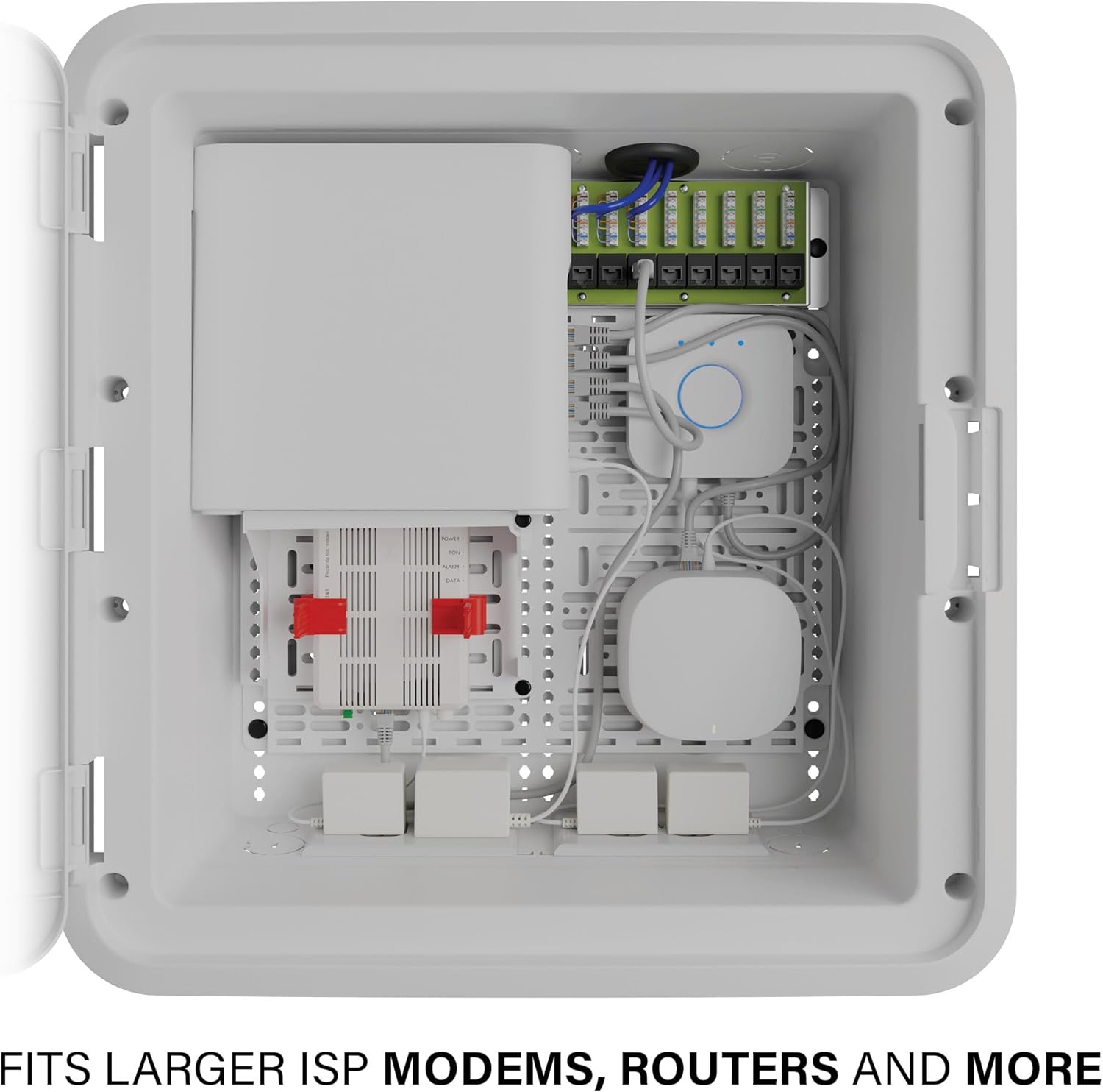 15-Inch Plastic Enclosure with Deep Trim-Ring and Hinged Door