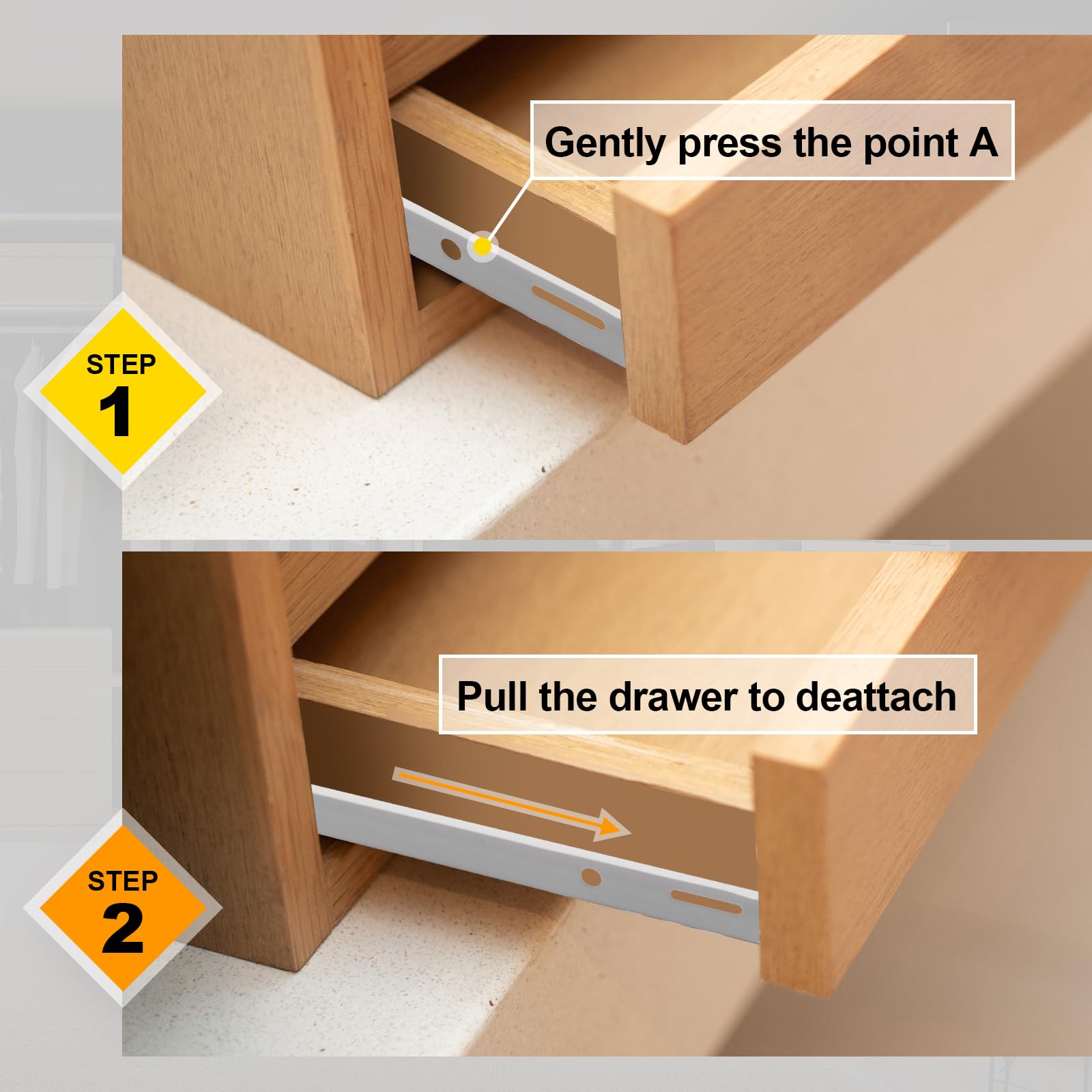 Litoexpe 12" Drawer Slides - Durable & Quiet -4 Litoexpe 12" Drawer Slides - Durable & Quiet -4