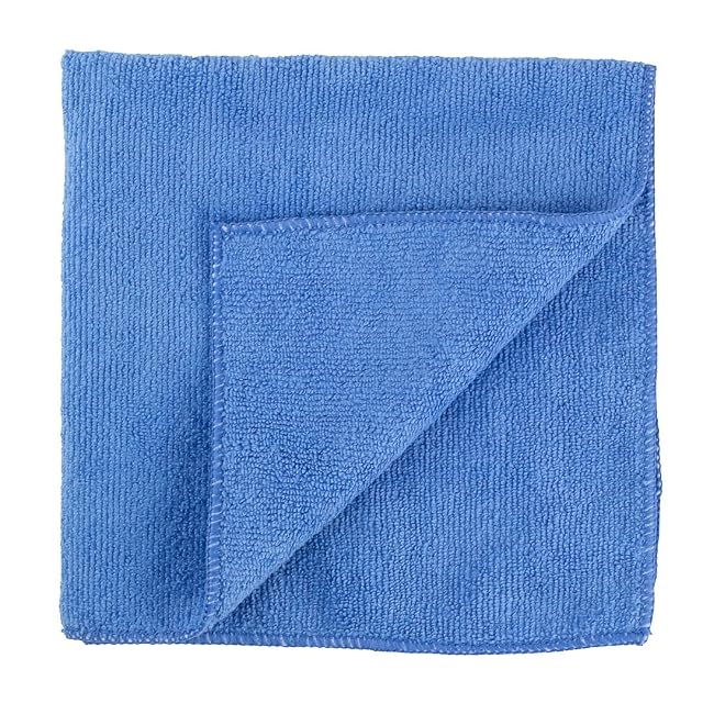 Restaurantware Clean Tek Professional 16 x 16 Inch Cleaning Cloths 100 Lint Free Microfiber Towels - Highly Absorbent