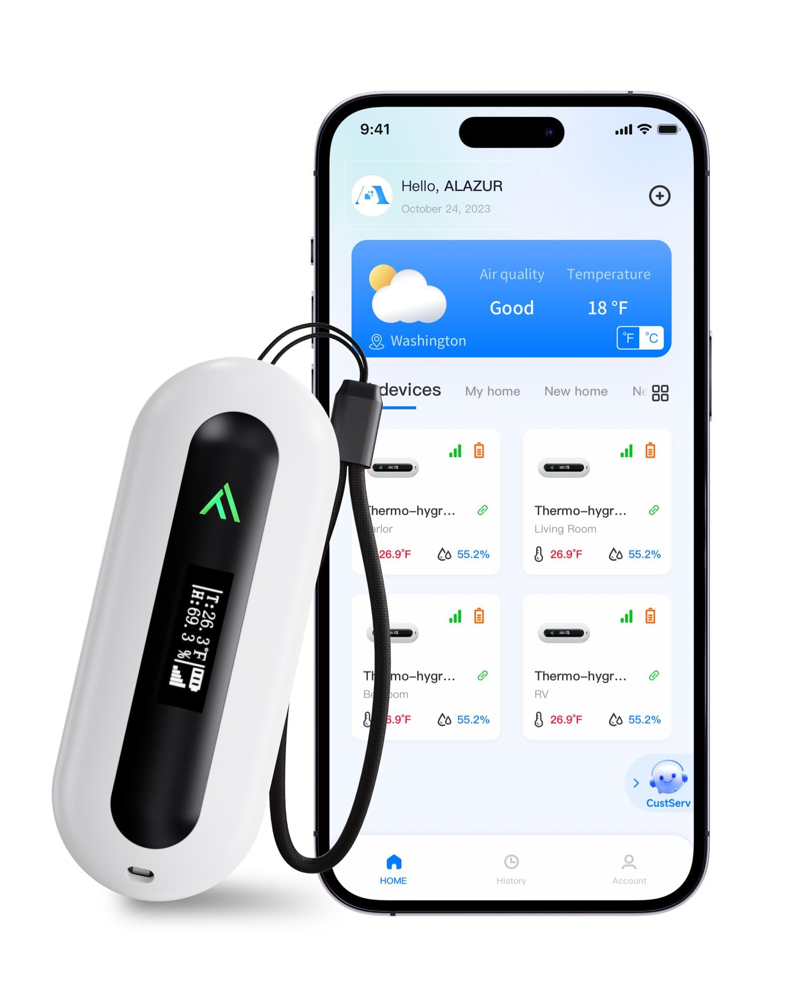ALAZUR RV Pet Temperature Monitor
