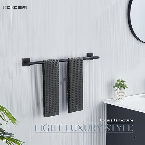 Vista 171 de KOKOSIRI Toallero de 16 pulgadas para baño, cocina, inodoro, acero inoxidable de níquel cepillado B4005BR-L16