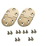 2PC Copper Flap Hinges - 90 Degree Cabinet Hinges for Semicircle & Oval Table Folding Table Accessories