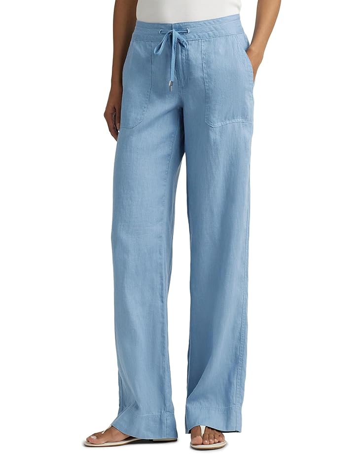 Lauren Ralph Lauren Linen Wide-Leg Pants - Main View