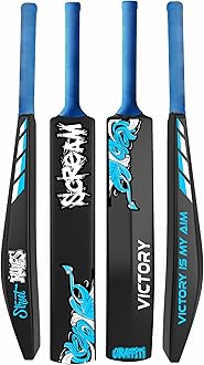 - Victory Plastic Cricket Bat - Full Size (34" x 4.5") for All Age Groups - Scream Series