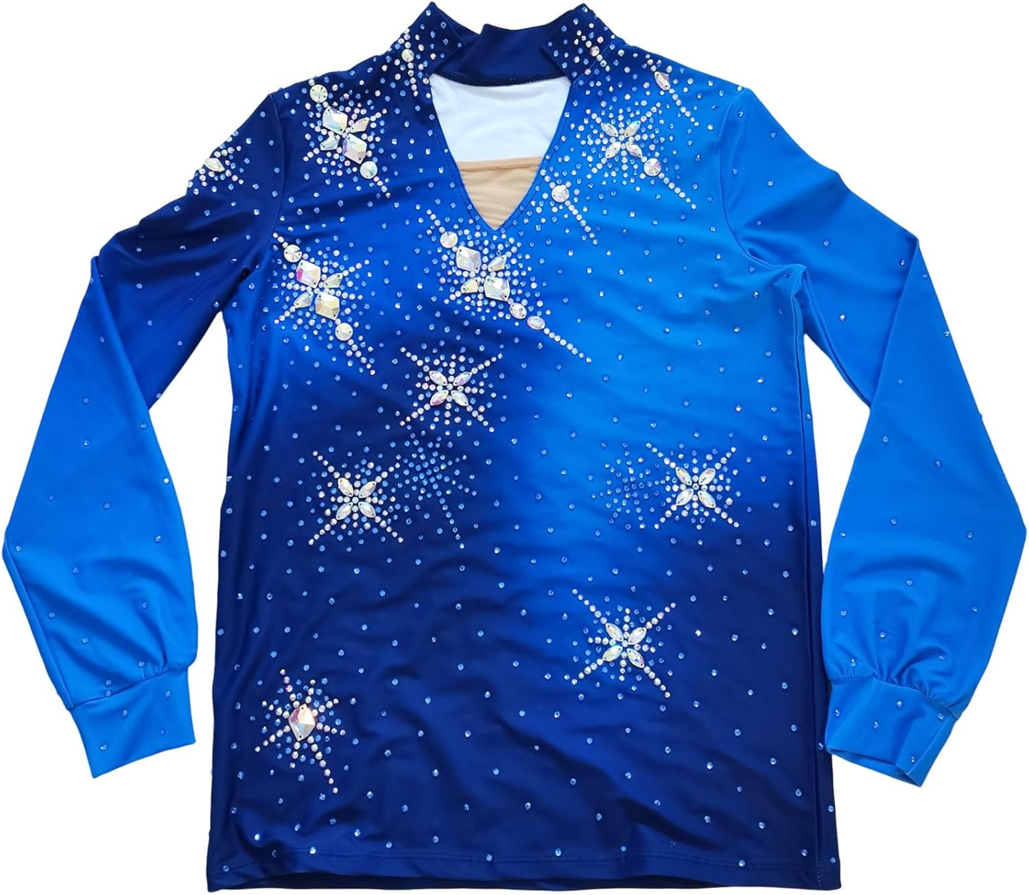 Men's Figure Skating Costume Customizable for Boys & Adults Competition Performance Outfit with Breathable Mesh
