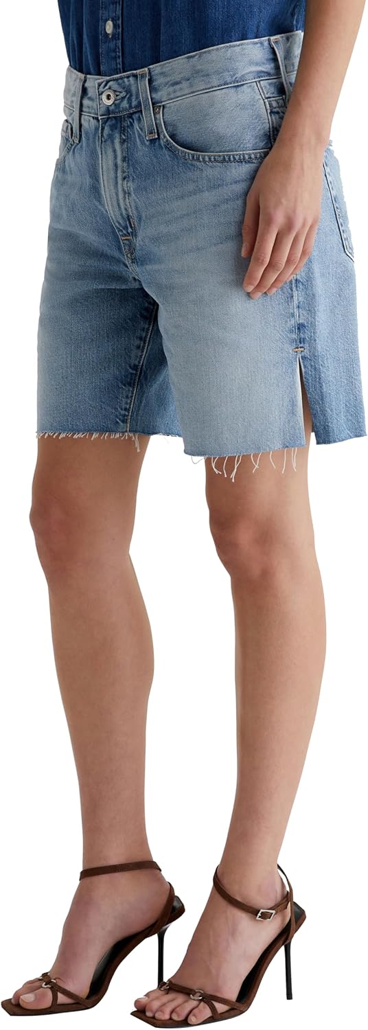 AG Womens Ex-Boyfriend Mid Rise Slouchy Short - Image 5