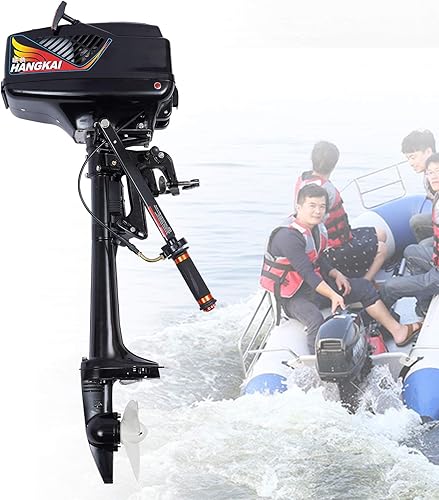 Motor fuera de borda de 3.6 Hp 2 tiempos, Motor de barco de pesca, Cdi refrigerado por agua, Barco pequeño inflable