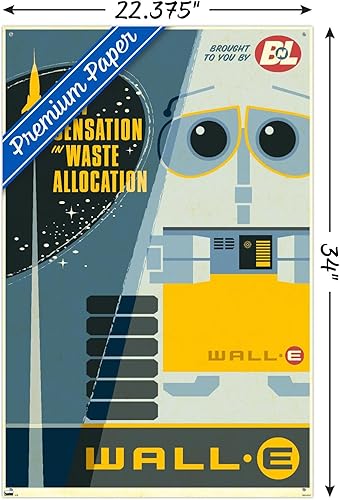 Miniatura 3 de Trends International Disney Pixar Wall-E - Nuevo póster de pared Sensation, 22.37 x 34.00 pulgadas, paquete de póster premium y alfiler