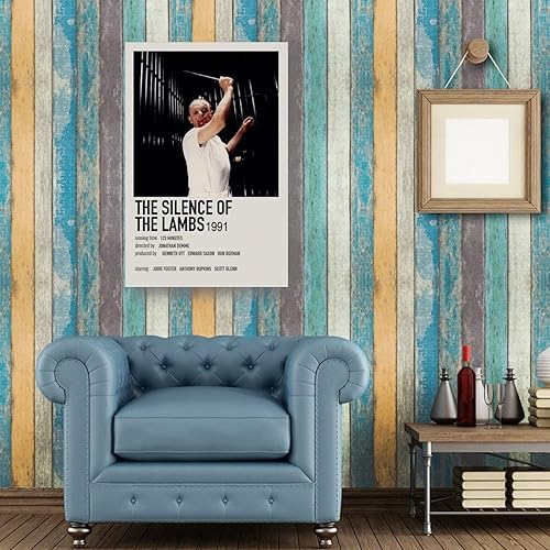 Miniatura 5 de The Silence of The Lambs - Póster clásico retro de película (2) arte de pared, póster impreso, obras de arte, decoración de dormitorio, sala de