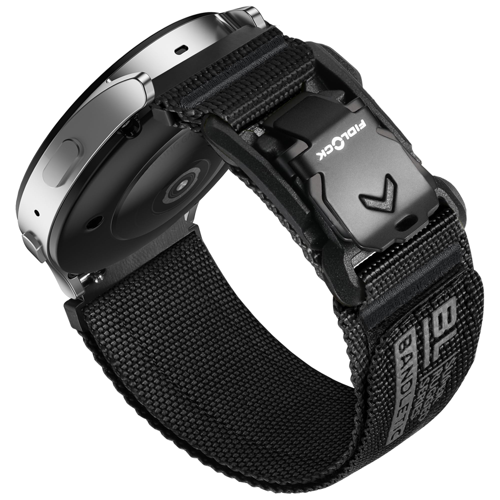 Bandletic 20mm Nylon Watch Band Compatible with Samsung Galaxy Watch 7 6 5 4 FE 40mm 44mm/for Galaxy Watch 6 4 Classic 43mm 47mm 42mm 46mm/Watch 5 Pro