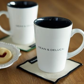 DEAN & DELUCA Latte Mug White S Pair Gift