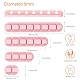 Cord Holder Cable Organizer Clips – Self Adhesive Cord Organizer for Desk, Car, Nightstands, Office, Pink Silicone Cord Keeper Cable Clips Wire Holders for Charger Cords (7-5-3-1-1 Slots) Product Image 3