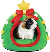 Vista 9 de YUEPET Cama Cueva para Conejillo de Indias de Invierno Cálida y Acogedora Casa Escondite para Conejo Enano Conejito Hurón Hámster Chinchilla Erizo