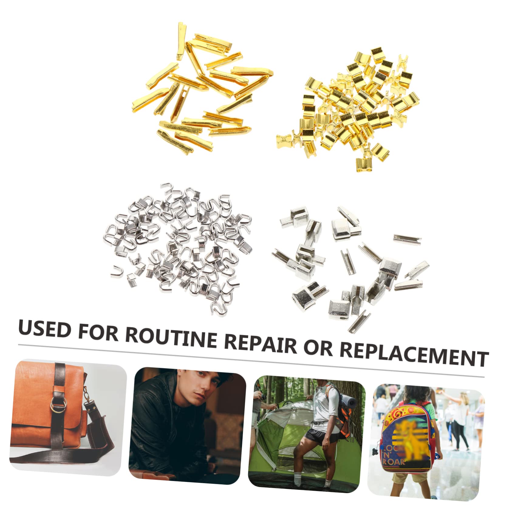 SHINEOFI 3juegos Kit De Reemplazo De Cremallera Para Reparación De Ropa y Equipaje Accesorios De Parada y Pin De Inserción Para Tiendas y Mochilas