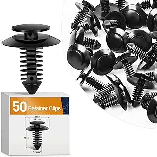 GOOACC 50Pcs Door Trim Panel Retainer Automotive Rivet Retainer Fender Bumper Fasteners Clips Compatible with Ford Lincoln Mercury Bronco Mustang F150 F-250 F-350 OEM #N801925-S N802900-S