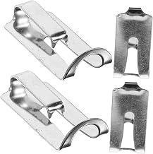 4pcs Vinyl Record Clips for Retro Turntable Metal Silver Fasteners