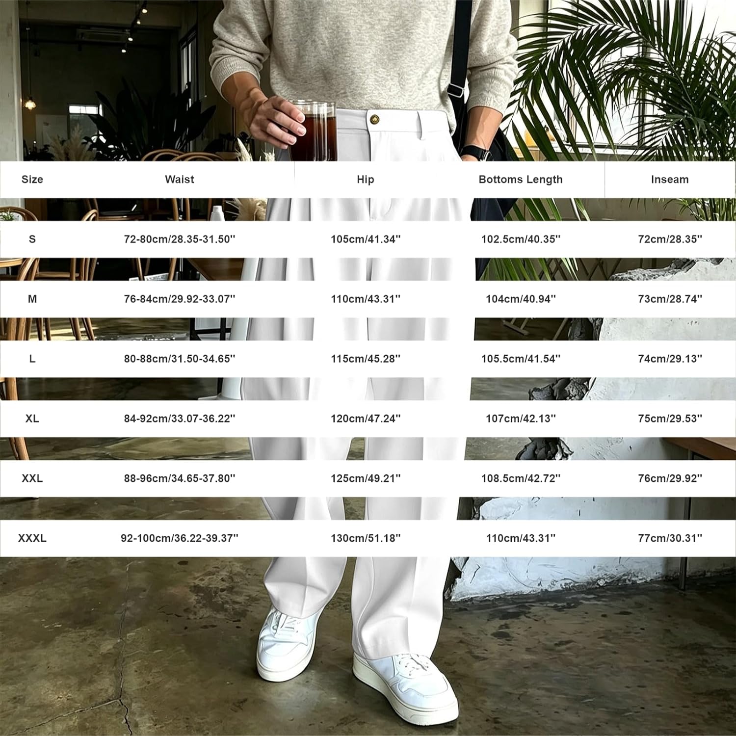 HJINGSUN Baggy Dress Pants Men Business Casual Striped Wide Leg Suit Pants