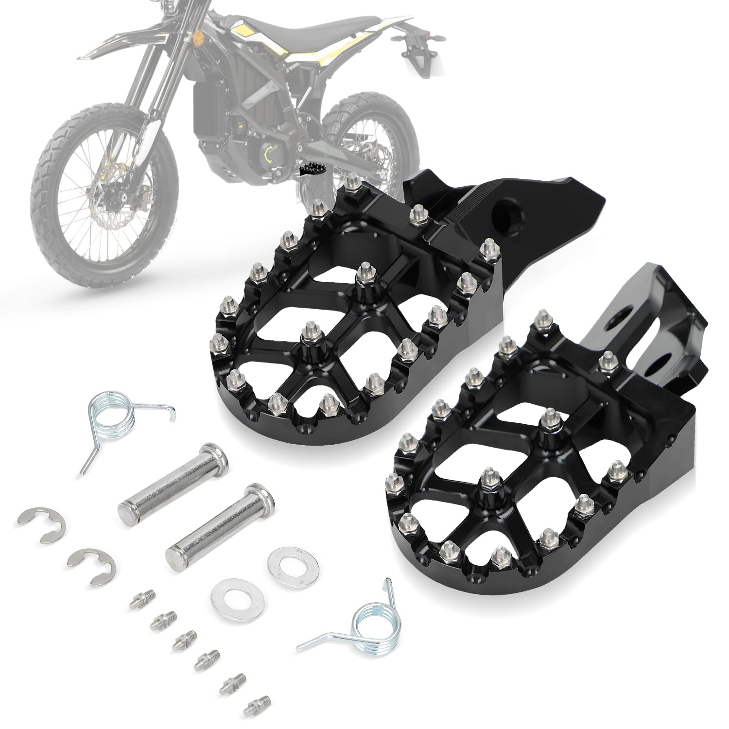 Electric Dirt Bike Foot CNC Peg Foot Pedals Rests for Sur-Ron Ultra Bee E-Bike