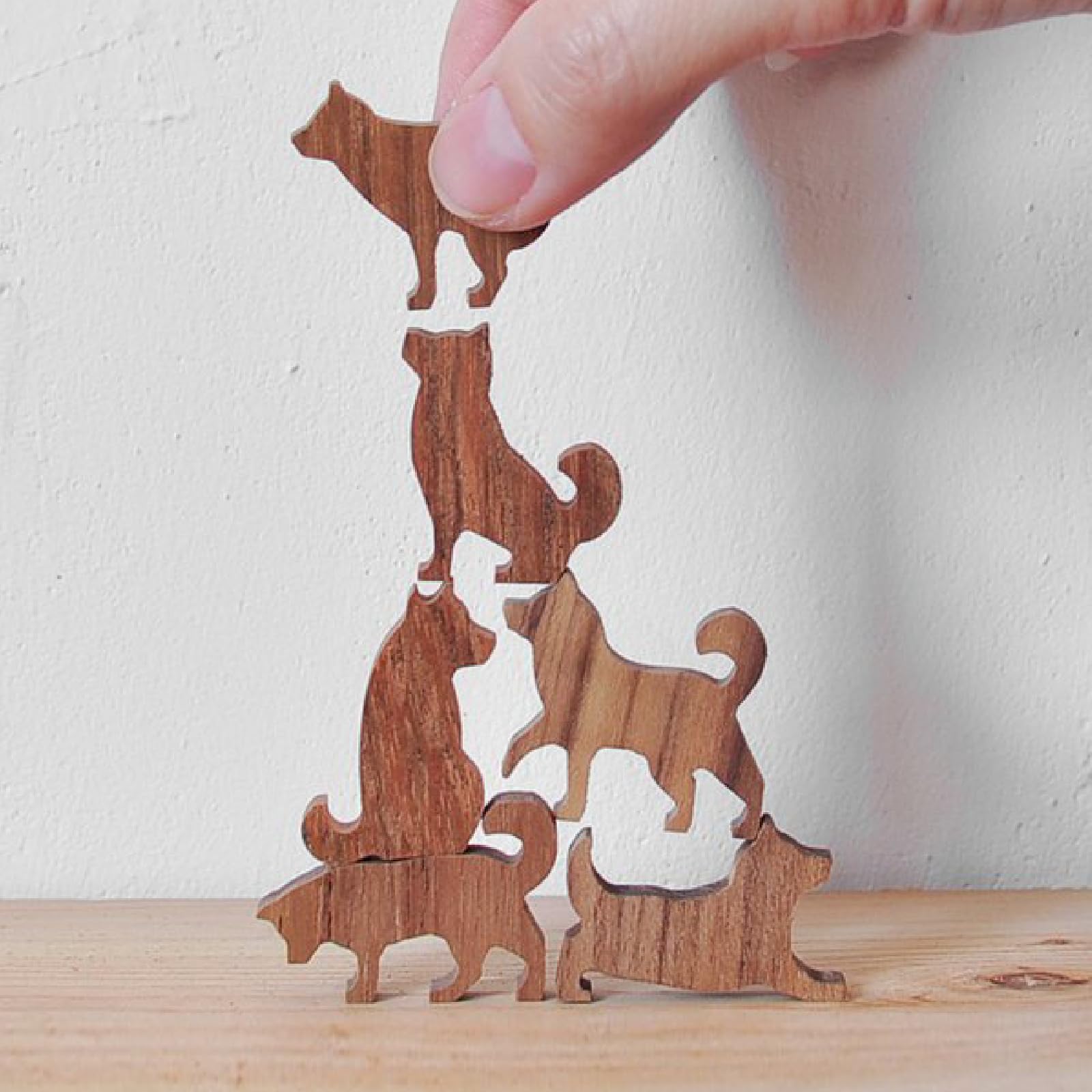 Amazon.co.jp: 【COMMA】Shiba Inu Stack 地味にはまる！大人のつみき
