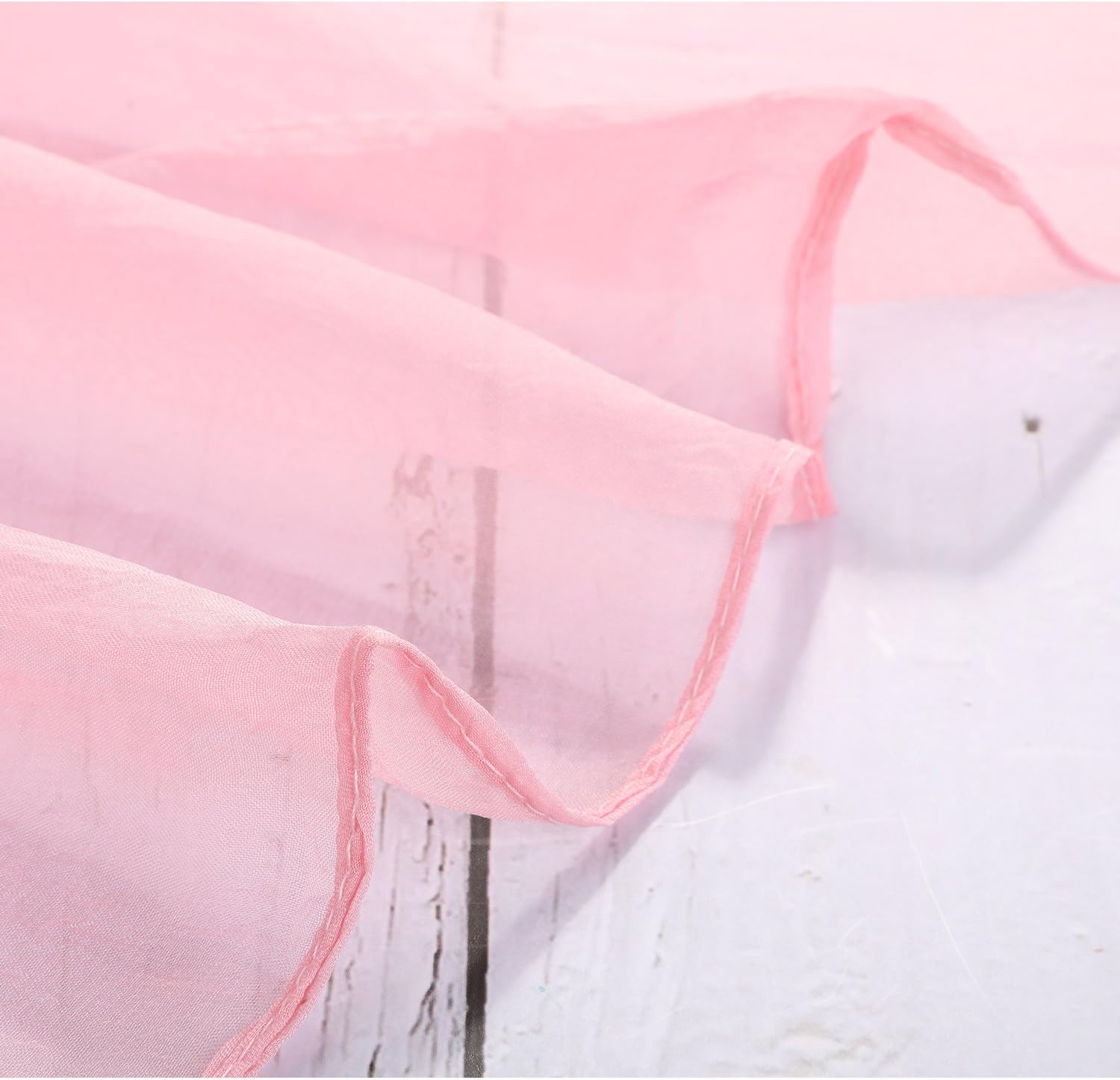 Boao Women Chiffon Scarf 50s Sheer Square Neck Head Scarf Vintage Neckerchief Accessories for Women