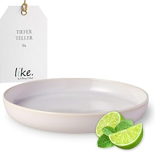like. by Villeroy & Boch Crafted Cotton Soup Plate, Beige, 8.46 in