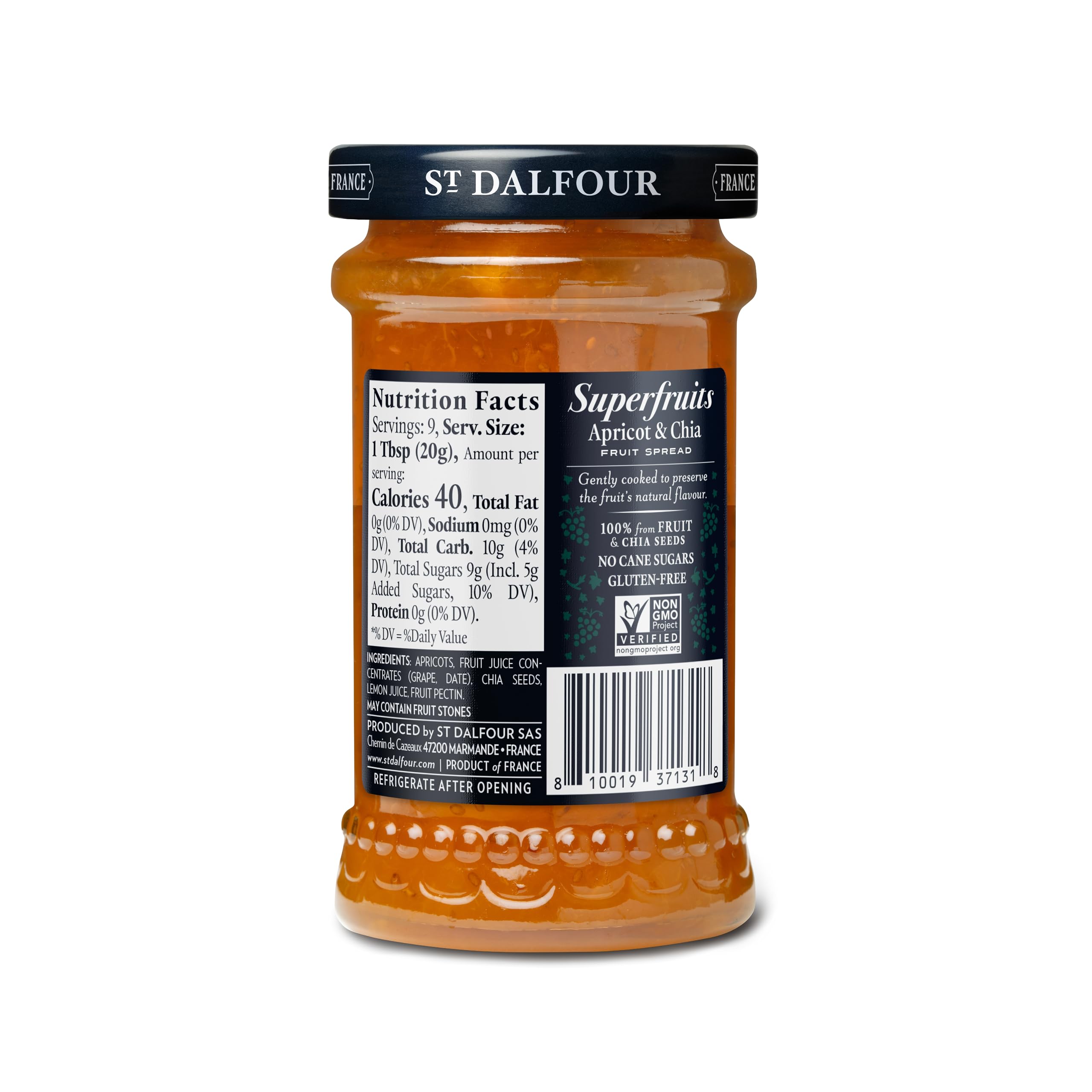 Amazon.com: St. Dalfour Superfruits Apricot & Chia Fruit Spread