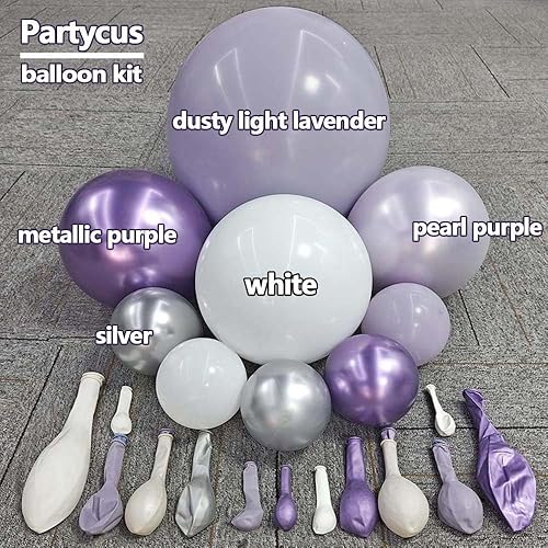 Miniatura 12 de Kit de arco de globos azul polvoriento, doble relleno, verde salvia, blanco polvoriento, blanco, mate, globos de látex para baby shower, cumpleaños