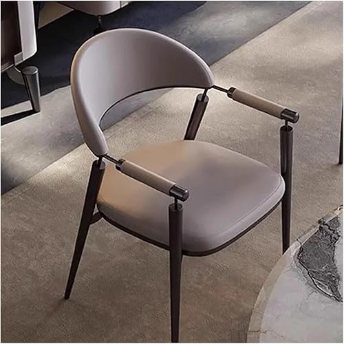 Sillas de comedor Sillas de comedor, Simplicity, Cocina tapizada de piel sintética con brazos y patas, cocina moderna