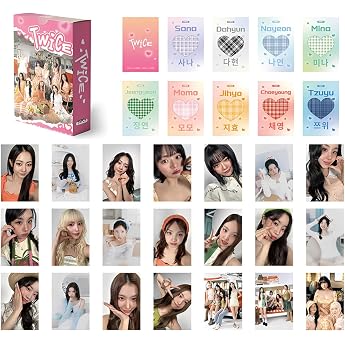 IEBTWN Twice Lomo Card Twice Merch Photocards Twice Photo Card Set Mini Merch Photocards Set Fans Gift Girls Fans Album Cards Set for Collectors and Fans