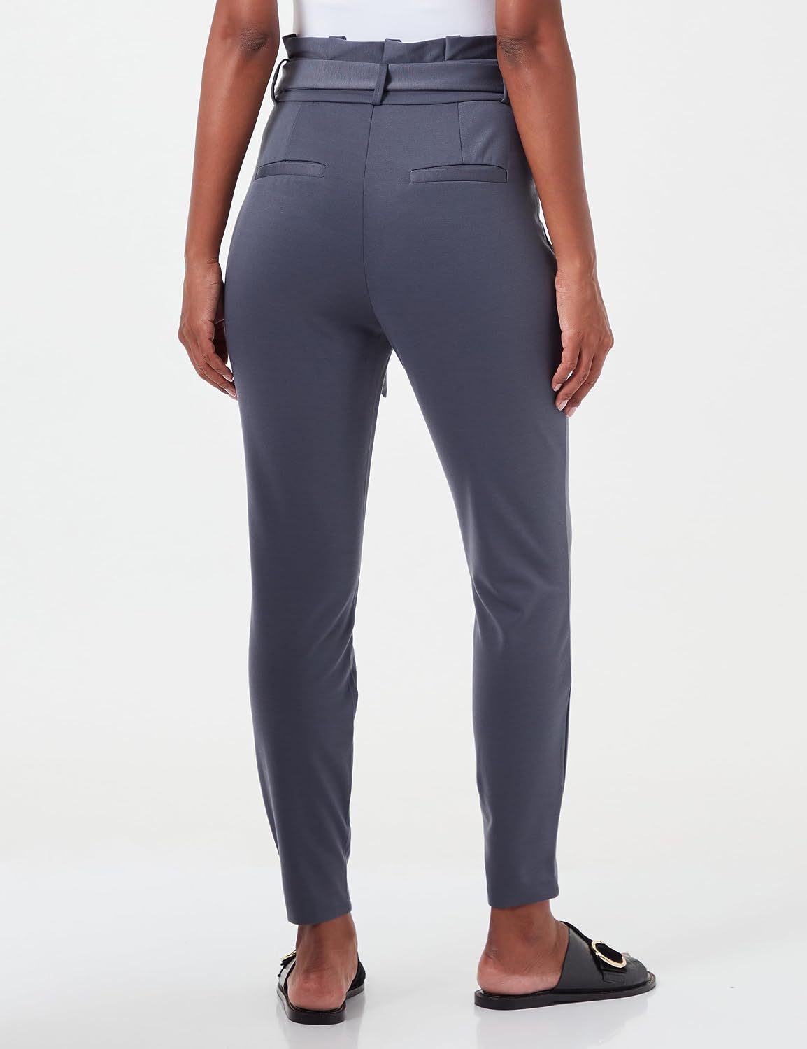 Pantaloni Donna Vero Moda Paperbag - Vita Alta Con Coulisse, Tessuto Morbido, Comodissimi, Taglia Unica - 2