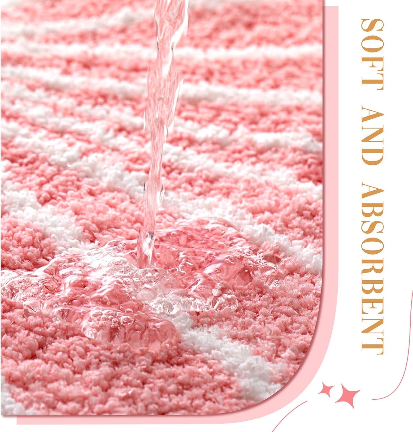 Tinideya Seashell Rug Bathroom Rugs 2 ft Shell Bath Mat Preppy Rug for Sea Room Decor Cute Ocean Beach Carpet Machine Washable Non Slip Absorbent Bath Mat (Pink)