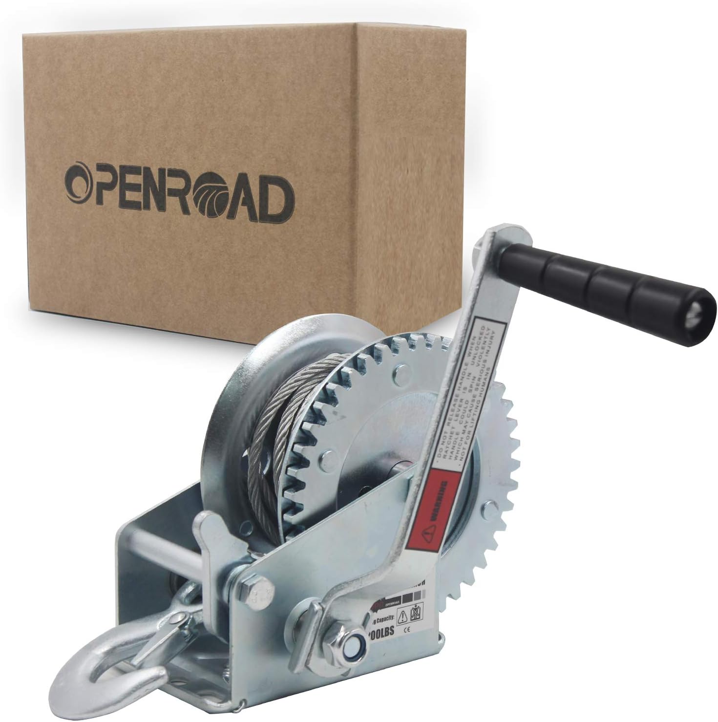 Towing Products & Winches 1200lbs TwoWay Adjustable Boat Trailer Winch Hand Crank Winch with