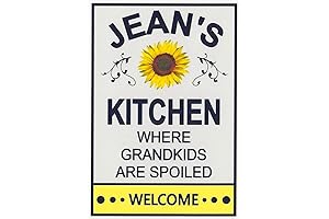 Jean's Sunflower Fridge Magnet for Grandkid-Loving Kitchens
