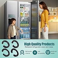 Vista 4 de 4 piezas de cuñas de bisagra de puerta de refrigerador, kits de ajuste de altura de puerta de refrigerador