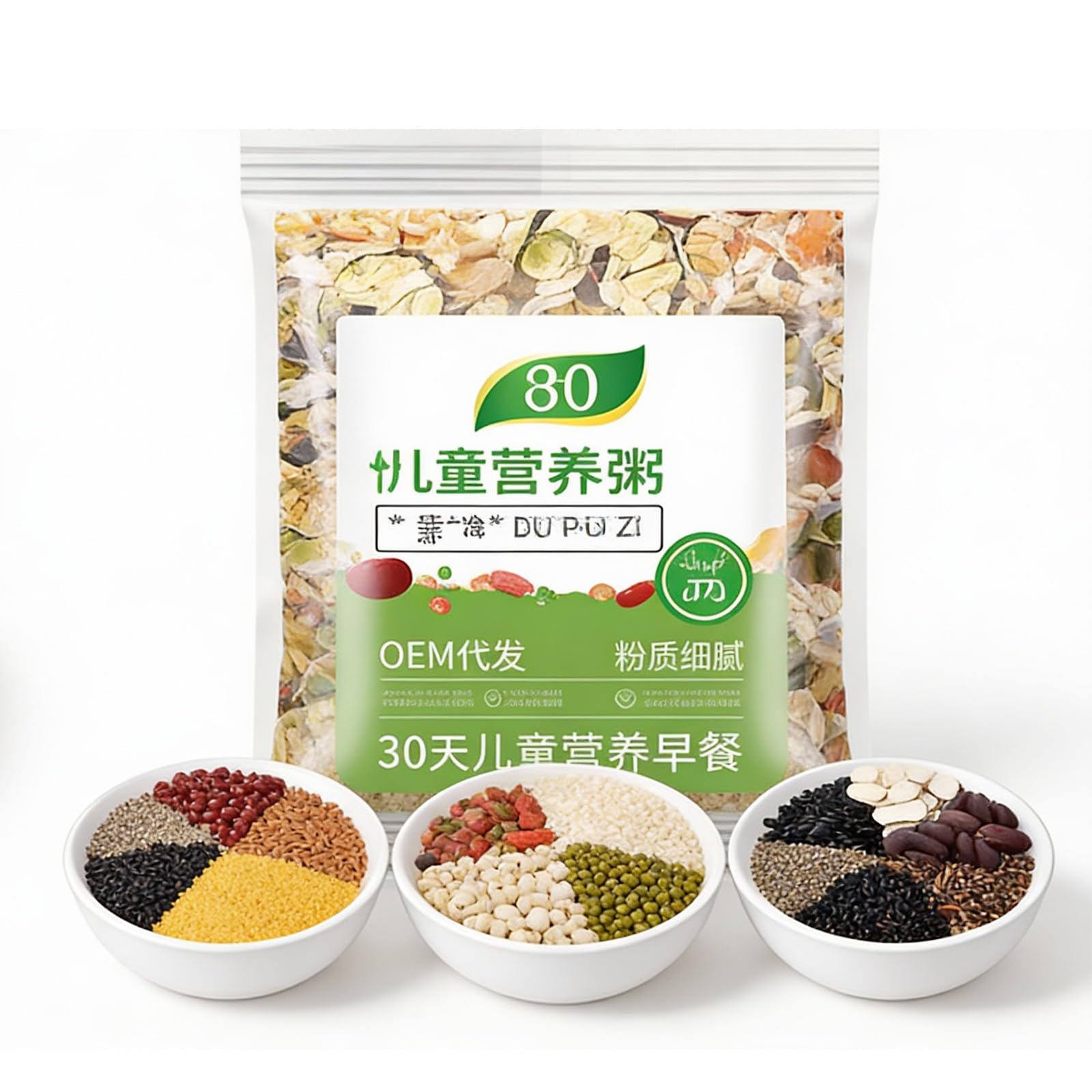 Mélange bouillie céréales mélangées congee nutritif facile