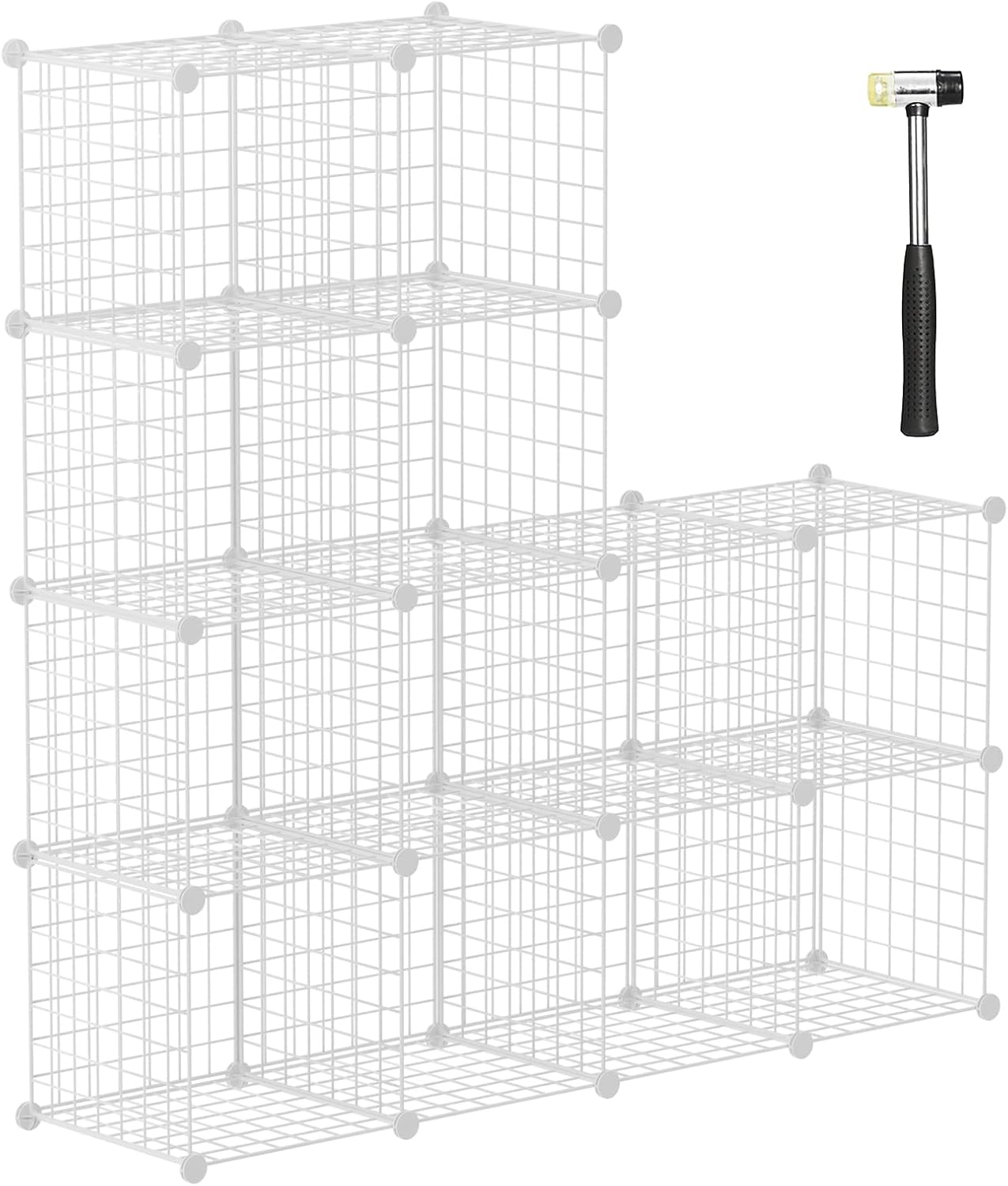 HUBSON Wire Cube Storage Organizer, Book/Toy/Craft/Potted