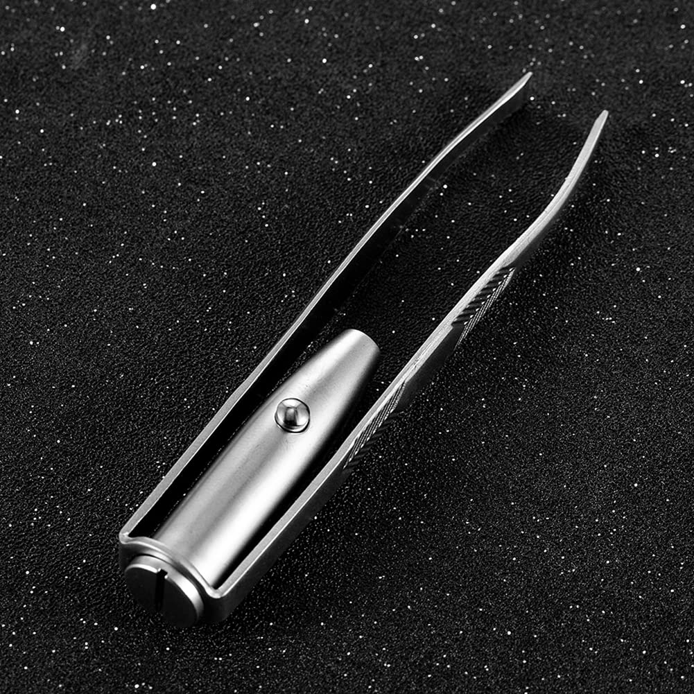 Pince à Épiler LED Lumineuse Avec Lumière Intégrée - Pour Sourcils, Cils, Visage - Alimentation Par Pile