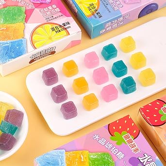 Amber Gemstone Snack Candy, Colourful Assorted Crystal Candies.