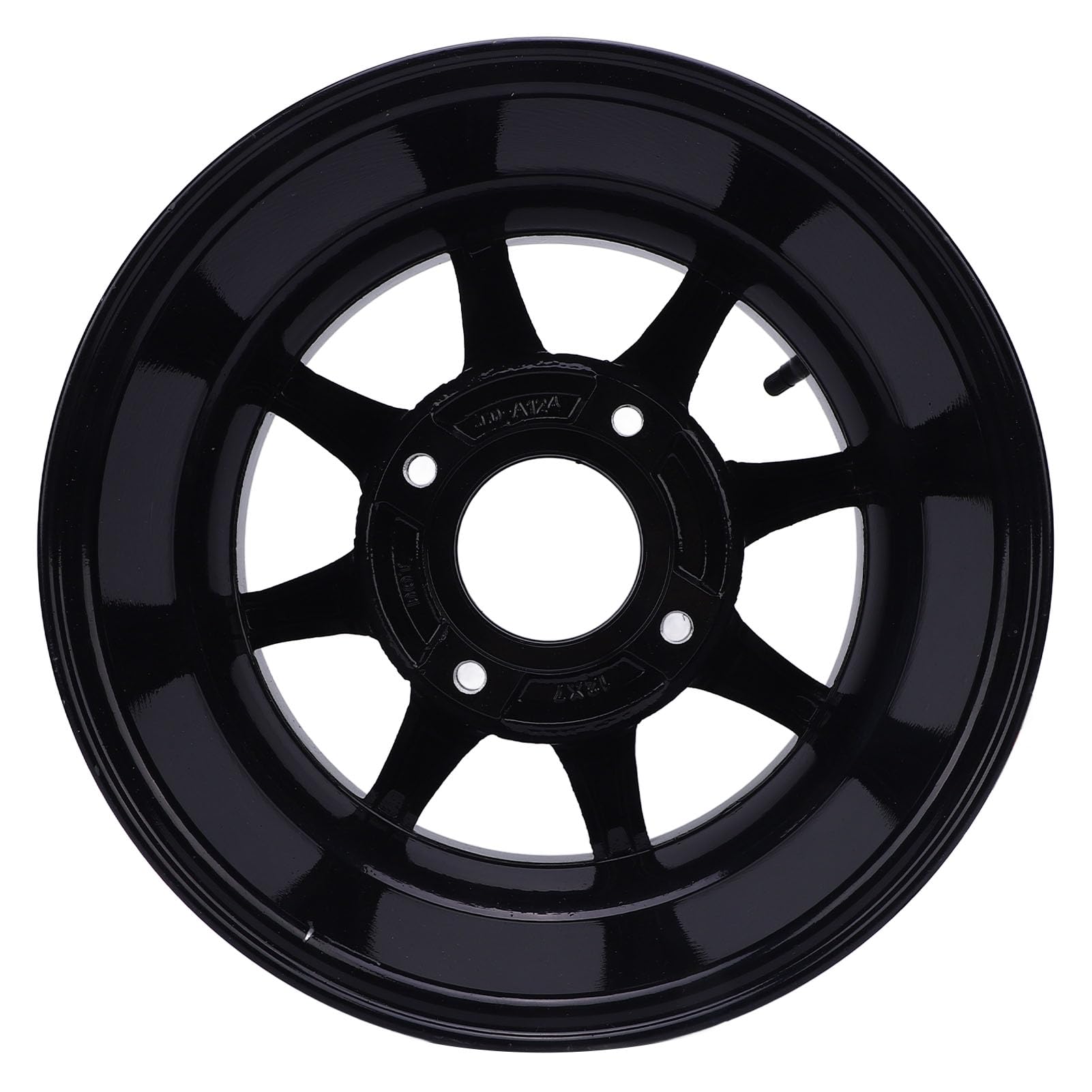 Asixxsix 12-calowa Felga do ATV, Uniwersalne Koło ze Stopu Aluminium o Wysokiej Wytrzymałości do ATV, Gokartów, Quadów i Wózków Golfowych, z elegancką metalową fakturą i Wyjątkowym