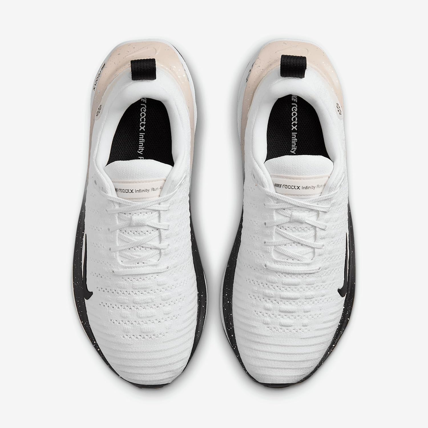 Nike InfinityRN 4 Women's Road Running Shoes (HQ3507-100, White/Platinum Tint/Light Smoke Grey/Black) Size 10