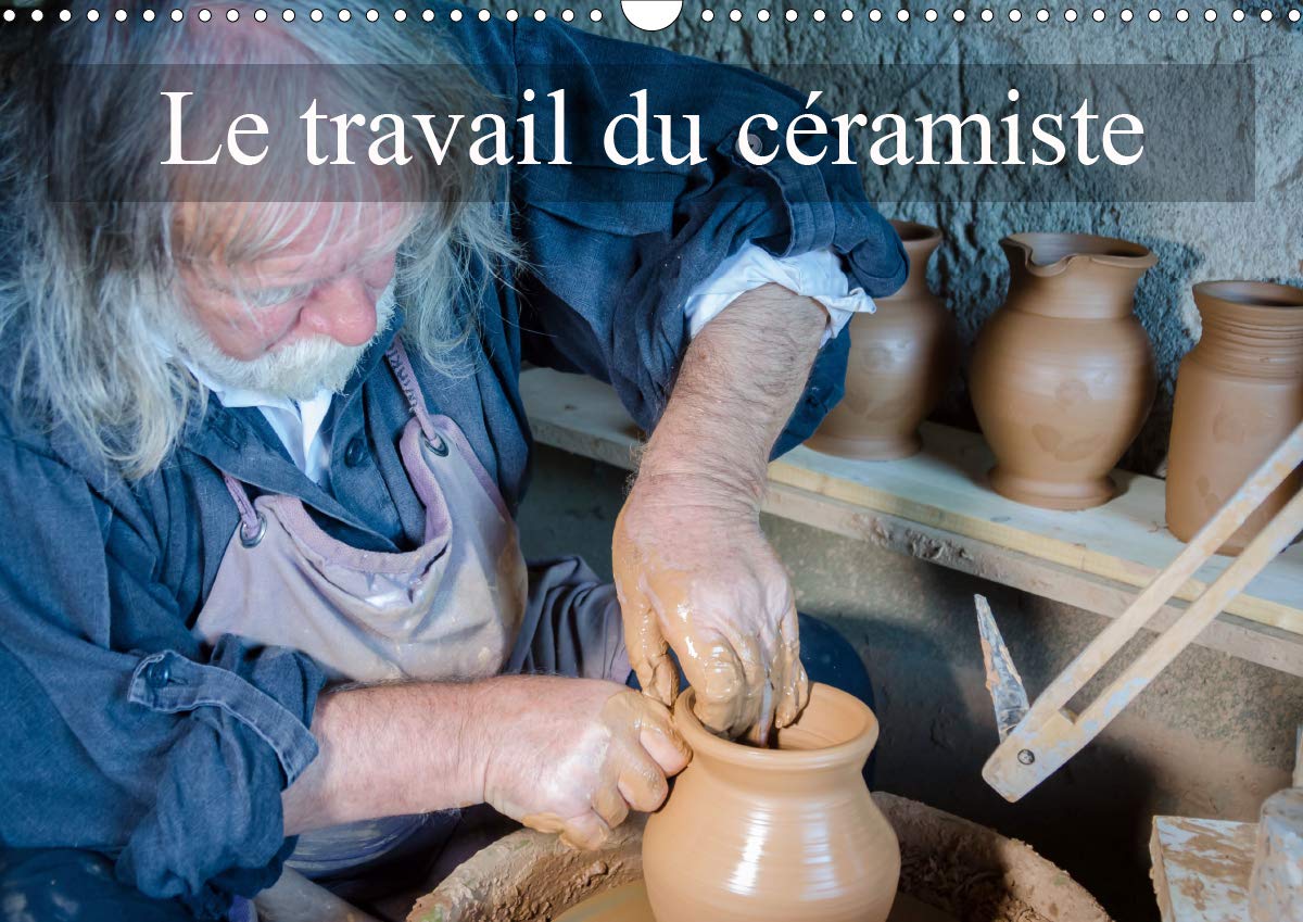 Céramique calendrier mensuel horizontal 2020 DIN A3 célébrant les étapes de fabrication