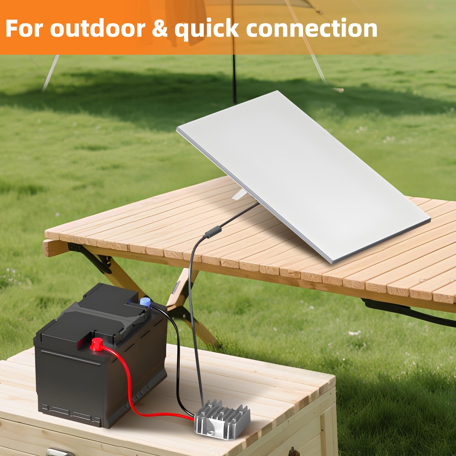 Starlink - Mini adaptador de 12 V, 12 V/24 V a 48 V, entrada de batería, convertidor de impulso, salida de 1,5 A, 72 W, puerto hembra CC impermeable de 18 AWG (25 cm) compatible con máx. 45 m/150 pies