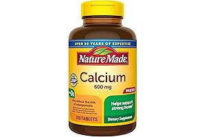Nature Made Calcium 600 mg with Vitamin D3, 220 Tablets
